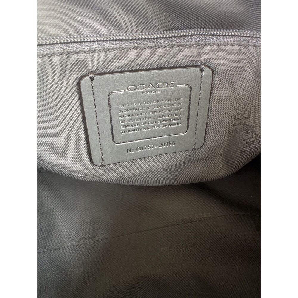 Coach Pebbled Leather & Suede Chain Strap Shoulder or Crossbody Bag - Picture 6 of 14